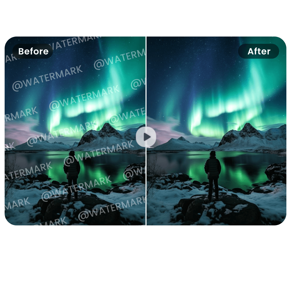 Remove multiple watermarks example